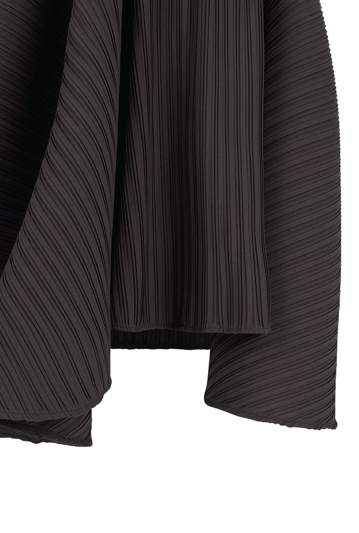 THYSEOUL Unbalance Midi Skirt (Cocoa) — cocoa