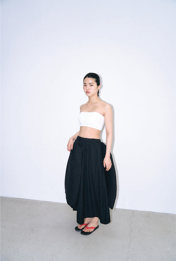 THYSEOUL Unbalance Skirt (Black)